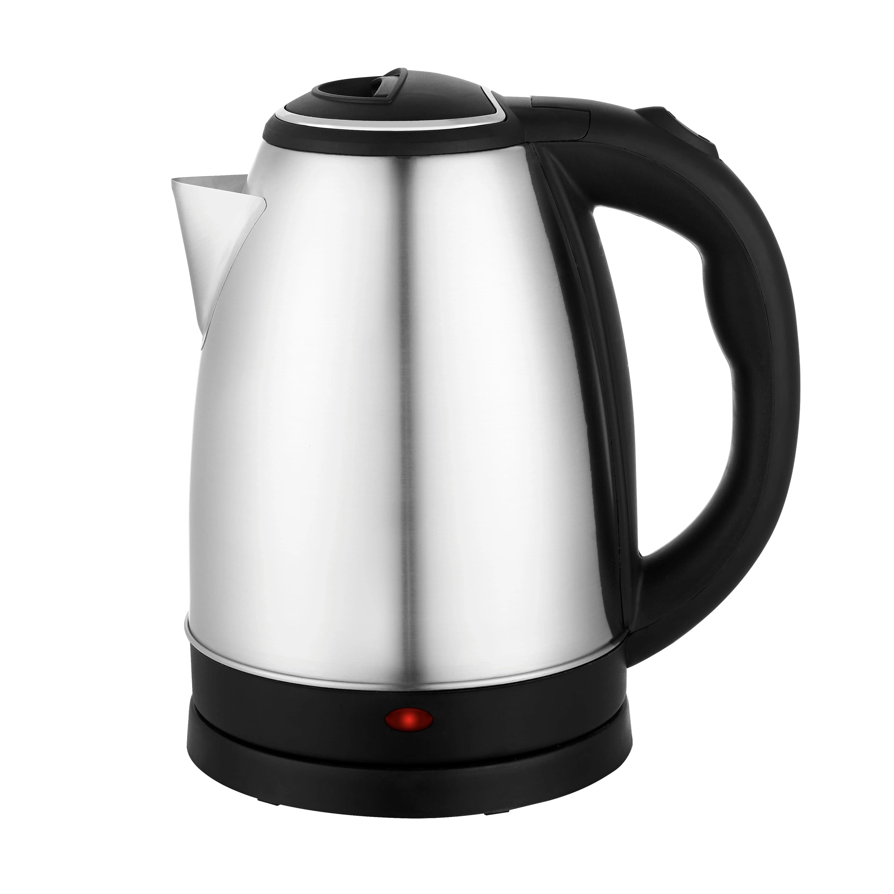 Bollitore elettrico affidabile da 1,2 l/1,5 l/1,8 l 1350 W/1800 W senza fili in acciaio inossidabile al miglior prezzo per uso domestico di hotel commerciali all'aperto