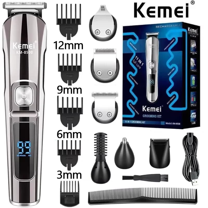 Kemei Haircut Multifunction Professional Waterproof 6 in 1 Electric Razor for Men Personal Care Kit KM-8508