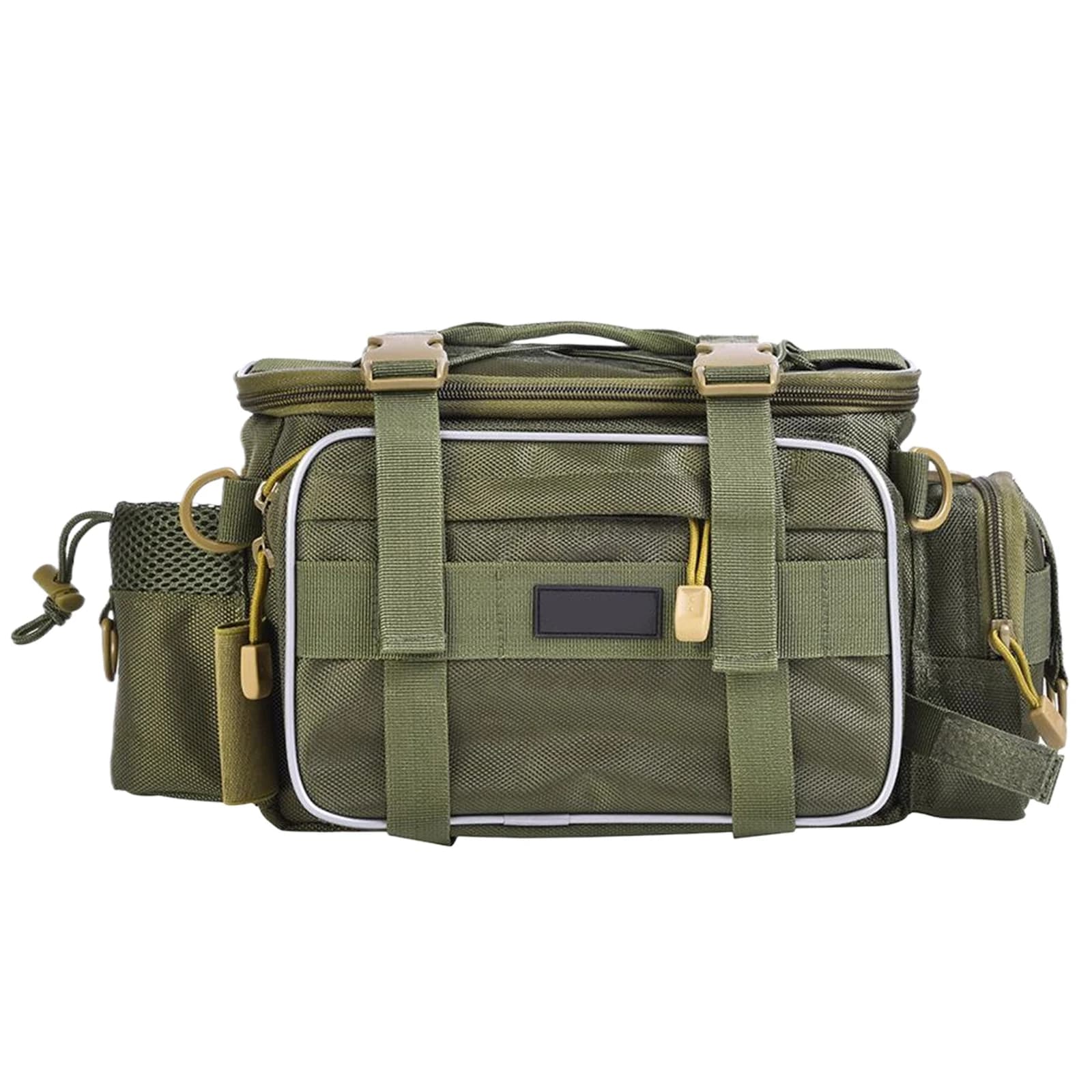 Borsa Porta Attrezzatura da Pesca Rinforzata Multifunzionale (Olive)