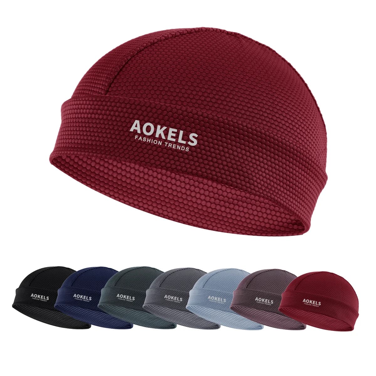 Cappellino da Ciclismo Traspirante in Rete per Uomo - Berretto Sportivo ad Asciugatura Rapida per Corsa, Ciclismo, Motociclismo - Sottocasco Leggero