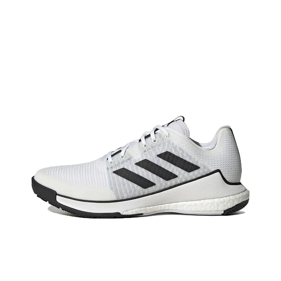 Adidas Crazyflight Slip Resistant Abrasion Resistant Low top Volleyball Shoes Unisex White Black HP3355