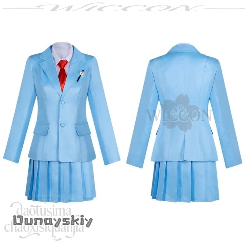 bHemera S@Anime Skip And Loafer Cosplay Iwakura Mitsumi Costume JK Uniforme scolastica giapponese Kawaii Abito blu Cravatta Halloween