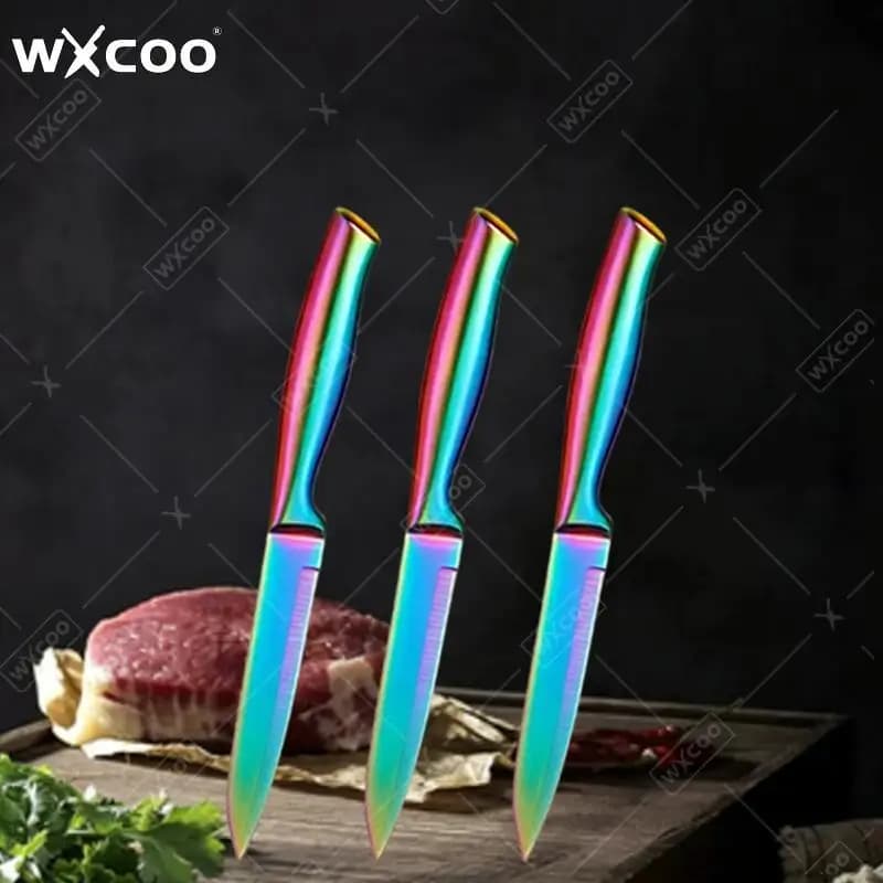 WXCOO Folding Knife Stainless Steel Pocket Knife Kitchen Vegetable Knife Fruit Peeler Meat Cleaver Tools Cooking Accessories