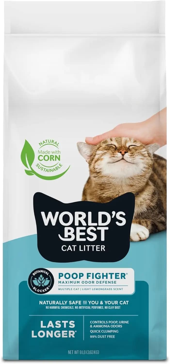 Lettiera Naturale per Gatti: Agglomerante Rapido, 99% Senza Polvere, Smaltibile nel WC - Controllo Odori a Lunga Durata
