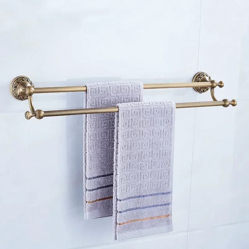 Serie da bagno in ottone Accessori da bagno moderniAnello portasciugamani Porta carta igienica Portabicchieri Porta accappatoio Porta asciugamani Set di accessori per il bagno