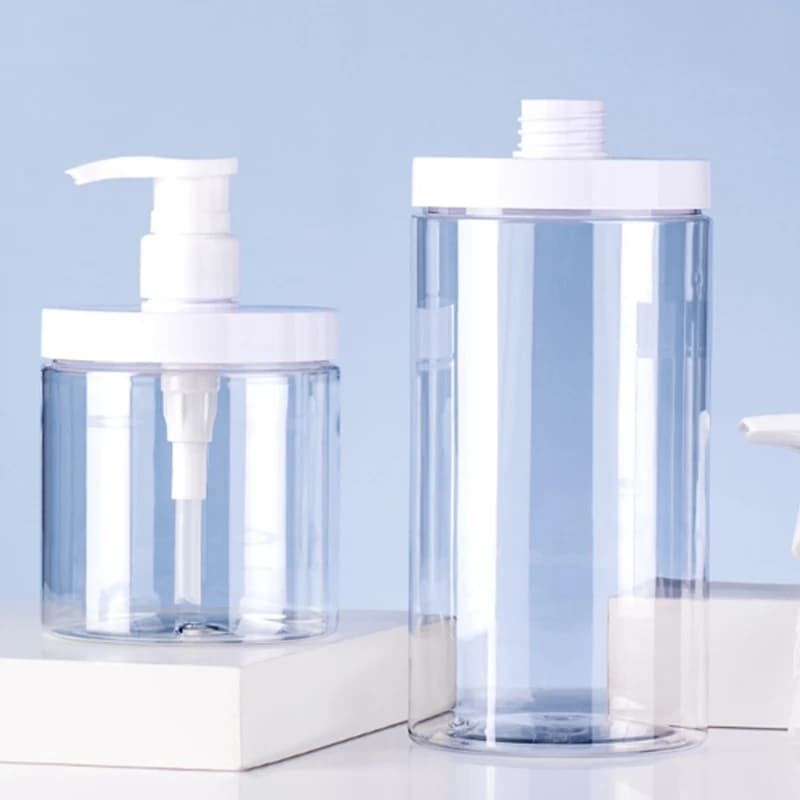 Dispenser di Sapone da 500/1000ml, Bottiglia per Shampoo e Gel Doccia, Contenitore Ricaricabile a Bocca Larga per Lozione e Igienizzante Mani, Accessorio per Bagno