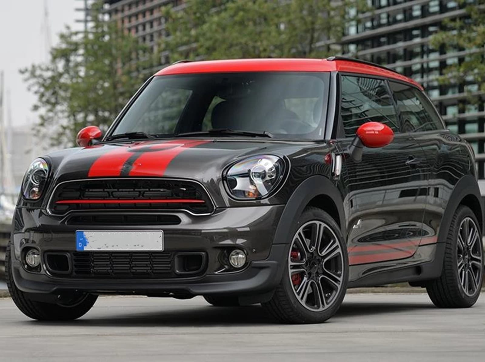 Cornice Decorativa per Fari Anteriori e Posteriori per MINI Cooper Countryman R60 Modelli 2011-2016, Anello di Rifinitura per Fari Posteriori