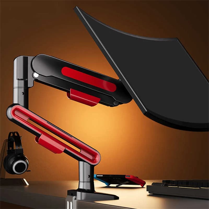 Adjustable Single Monitor Mount Desktop Bracket 13-32 Inches Computer Monitor Arm Single Monitor Stand Load 2-10KG VESA 75/100mm