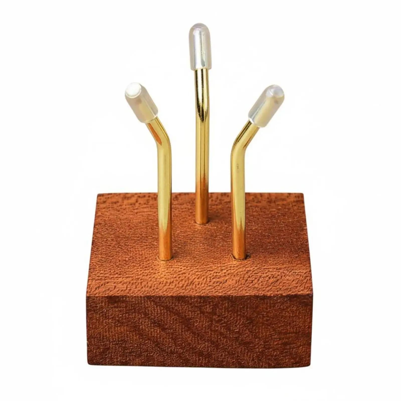 Crystal Base Stand Wooden Pedestal Display Stand Metal Tripod Ball Display Holder for Home Decor and Office