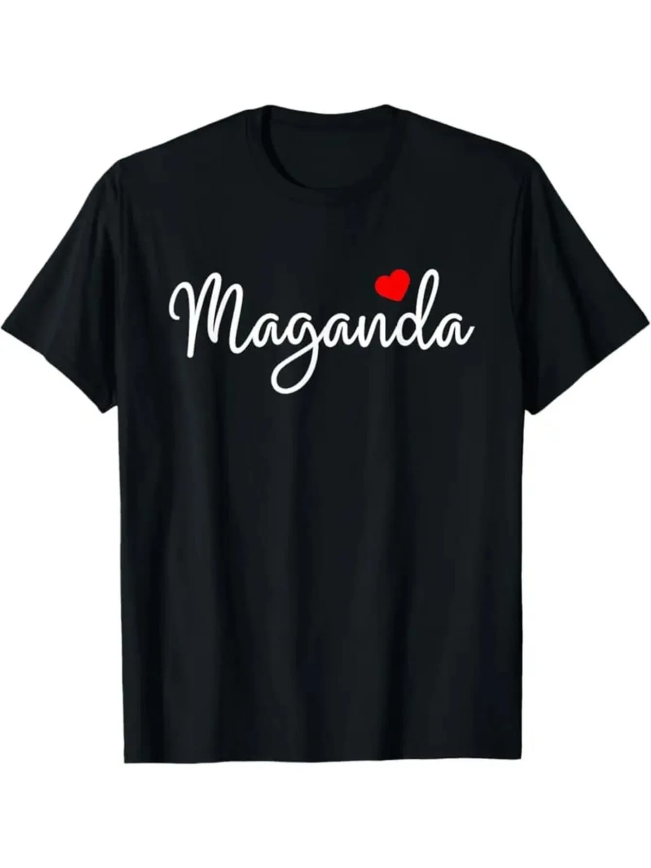 Men's and women's Maganda T-shirts from Philippines - similar fabrics, classic short sleeve models for men and women