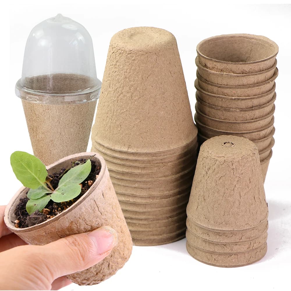 Biodegradable cup for plant nursery for greenhouse Agriculture Garden Seed Germination Inicio Herbs Transplantation Plant Vase