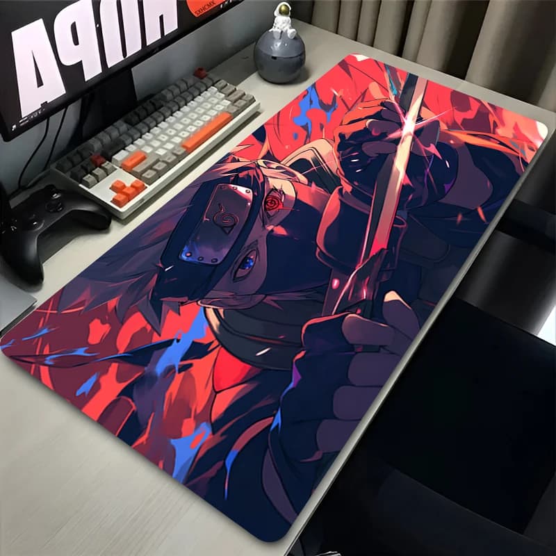 Tappetini per mouse di grandi dimensioni Gamer Naruto Kakashi Hatake Tappetino per mouse per computer Notebook Pc Tappetino per mouse Accessori da gioco Tappetino per tastiera
