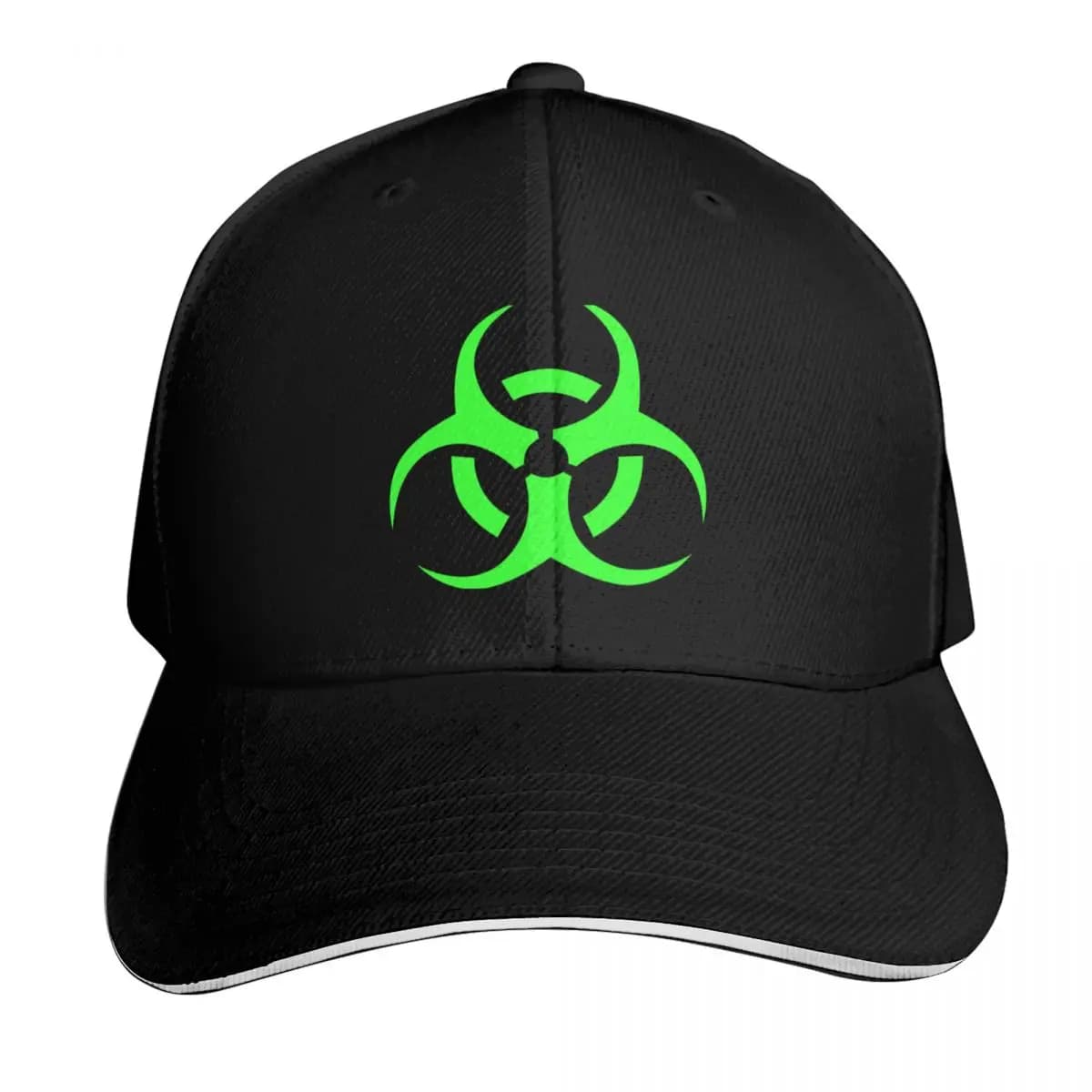 Biohazard Green Baseball Cap Vintage birthday Cosplay Wild Ball Hat Ladies Men's