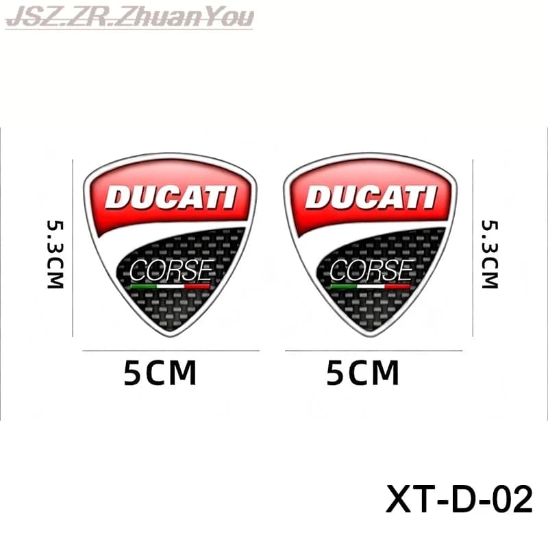 Moto DUCATI adesivi logo Casco bici decalcomania Accessorio per Ducati Scrambler Multistrada 696 797 950 1100 1260 Sport Monster