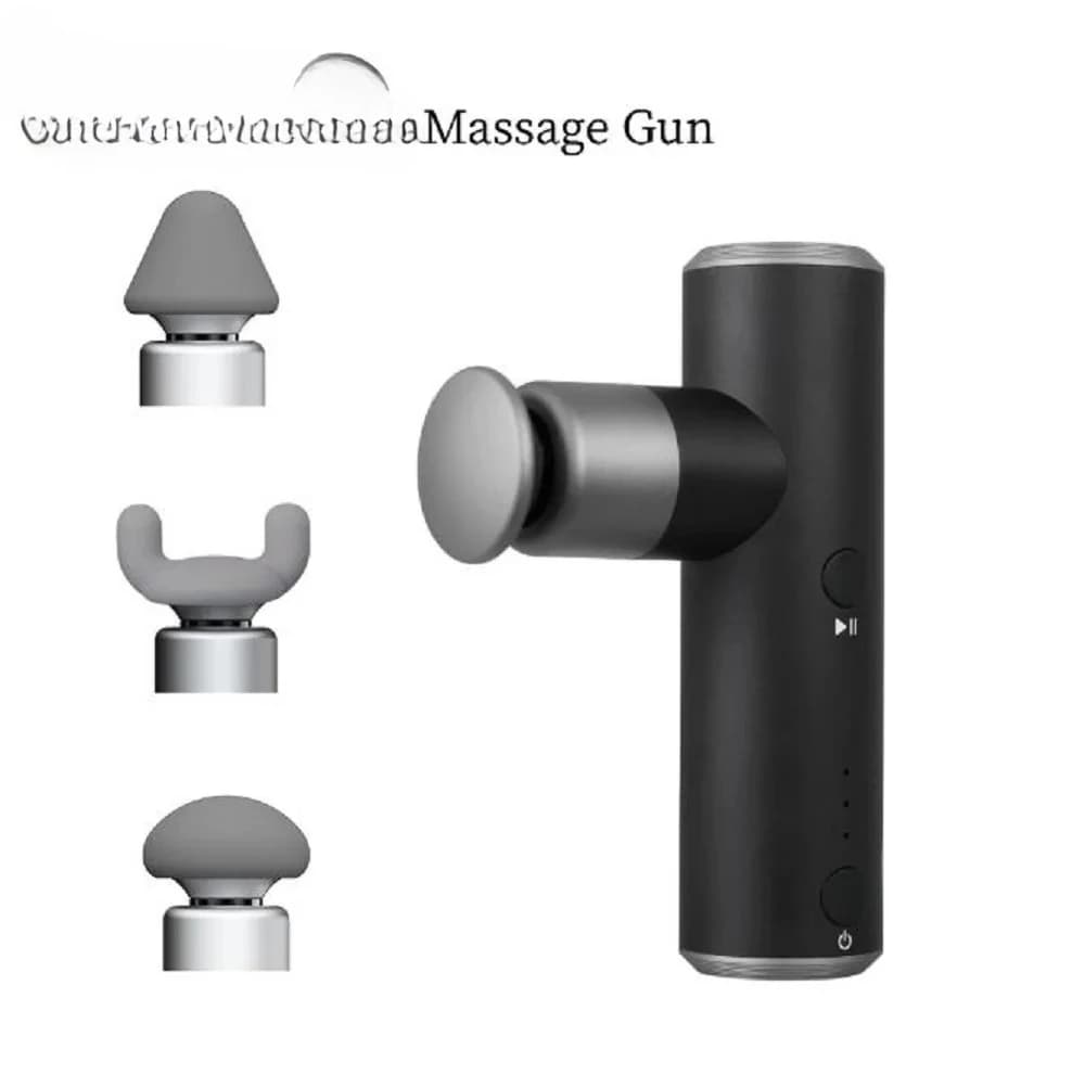 Pocket Massage Gun, Fascia Therapy Recovery Deep Tissue, 4 Massage Heads Lightweight, S1