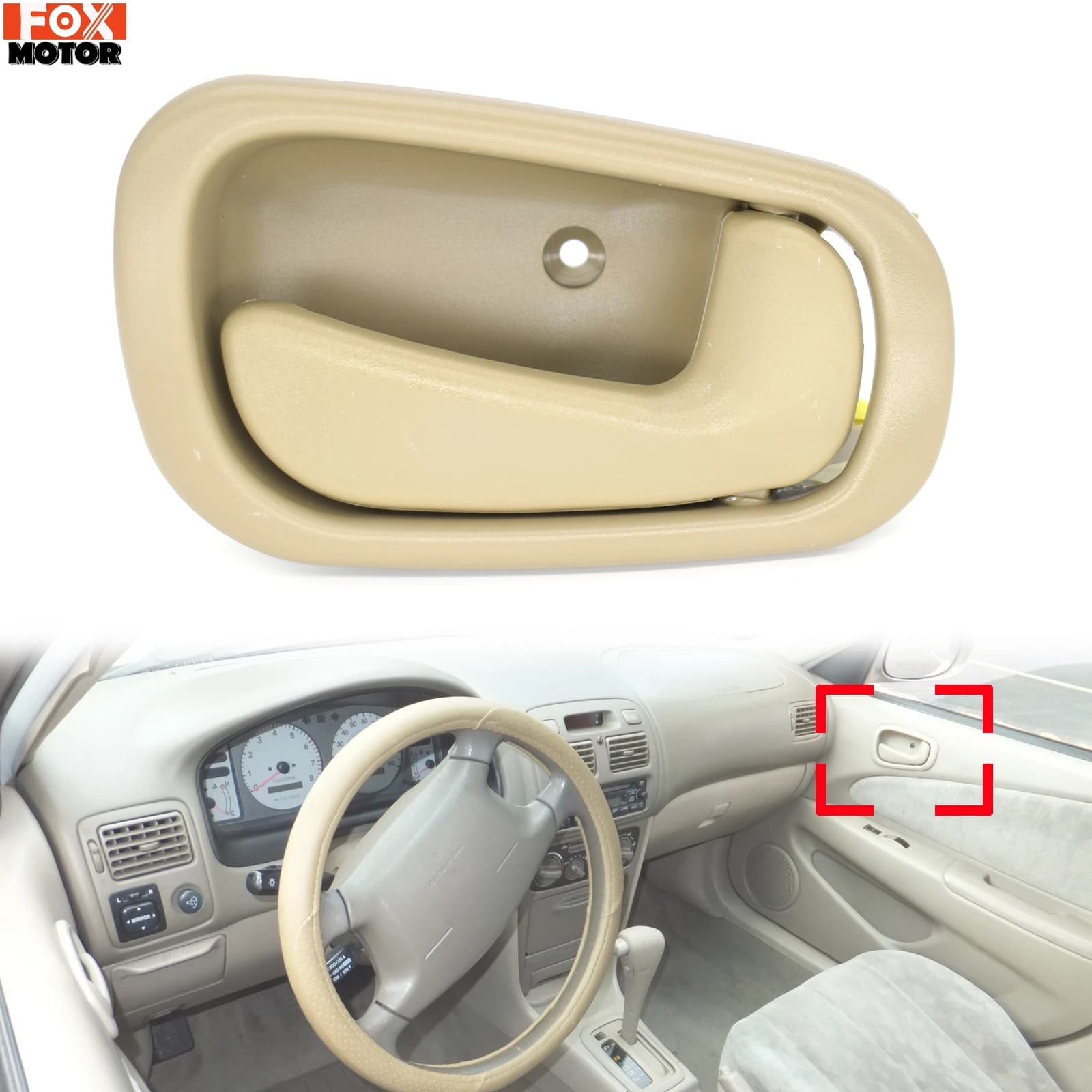 • Per Toyota Corolla Prizm 1998 1999 2000 2001 2002 interni auto interni interni maniglia porta anteriore posteriore destro Beige