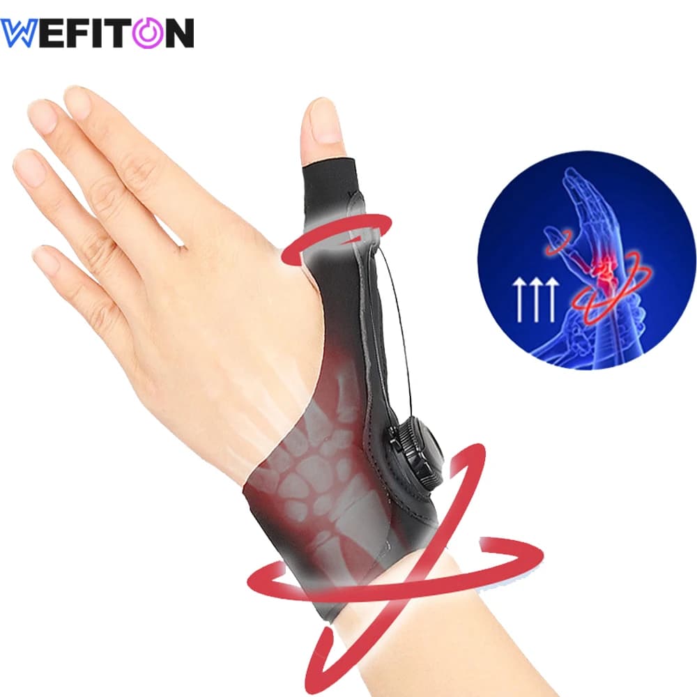 1PC Polsi carpali Brace Braccialetti Supporto per polso regolabile Cinghie da polso Fitness Tutore per polso Avvolge per manopola di sollievo Supporto per pollice