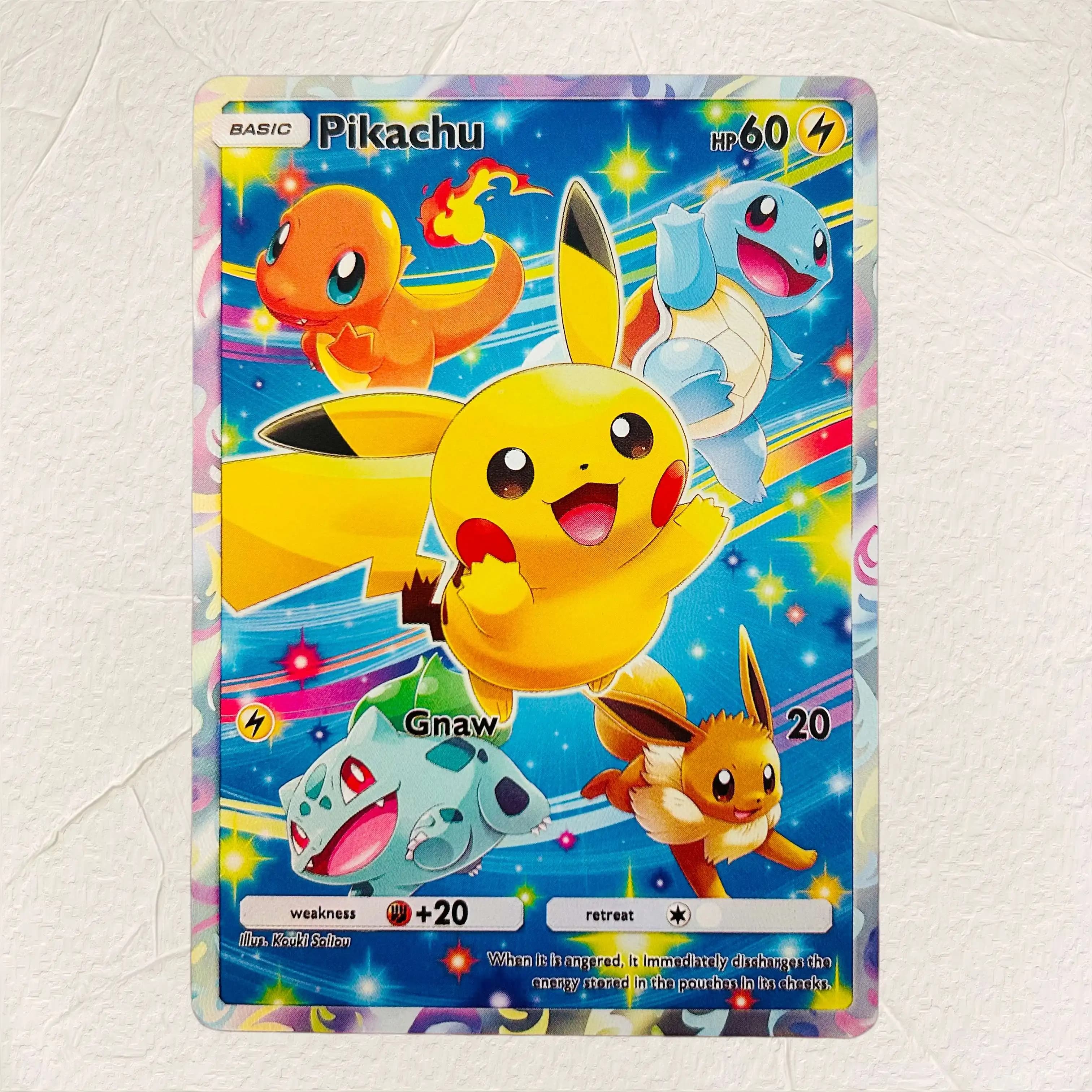 DIY Yellow‑Squirrel Foil Texture Cards English Version Collectible Grade Premium Anime Collection Cards