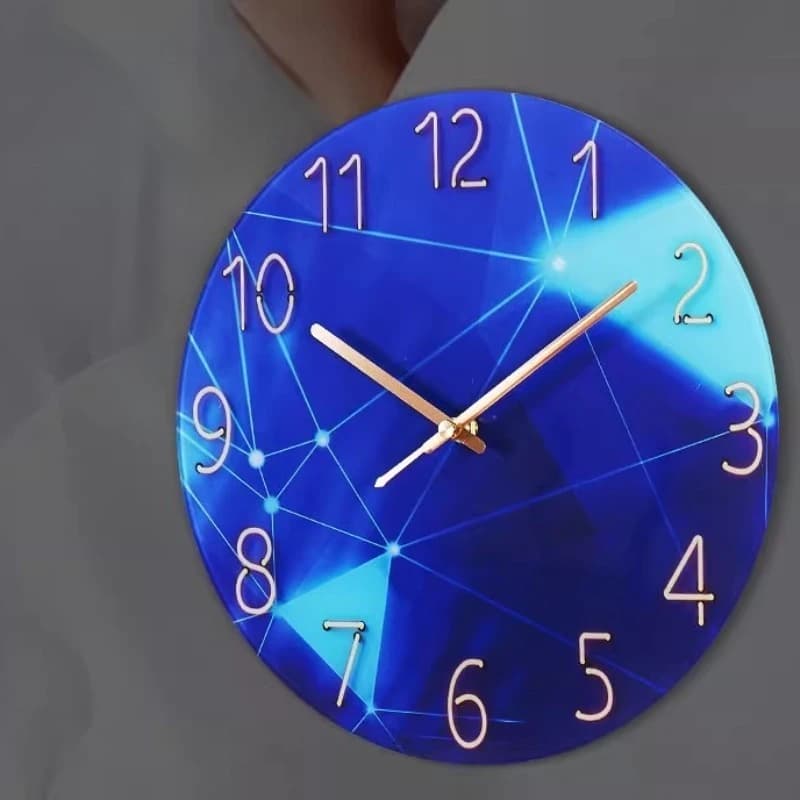 Squisito orologio da parete per soggiorno, casa, orologio al quarzo silenzioso per camera da letto, orologio da parete creativo, nessuna perforazione richiesta