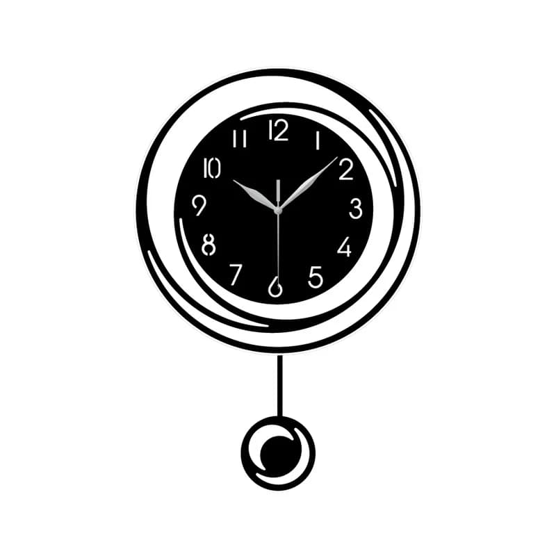 Orologio da parete semplice soggiorno decorazione atmosferica orologio da parete digitale orologio silenzioso sospeso orologio oscillante