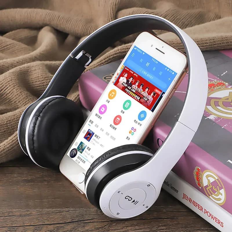 Nuove Cuffie P47 Bluetooth Pieghevoli Serie Wireless per Sport e Giochi, Cuffie Stereo per iPhone, XiaoMi, Huawei, Samsung