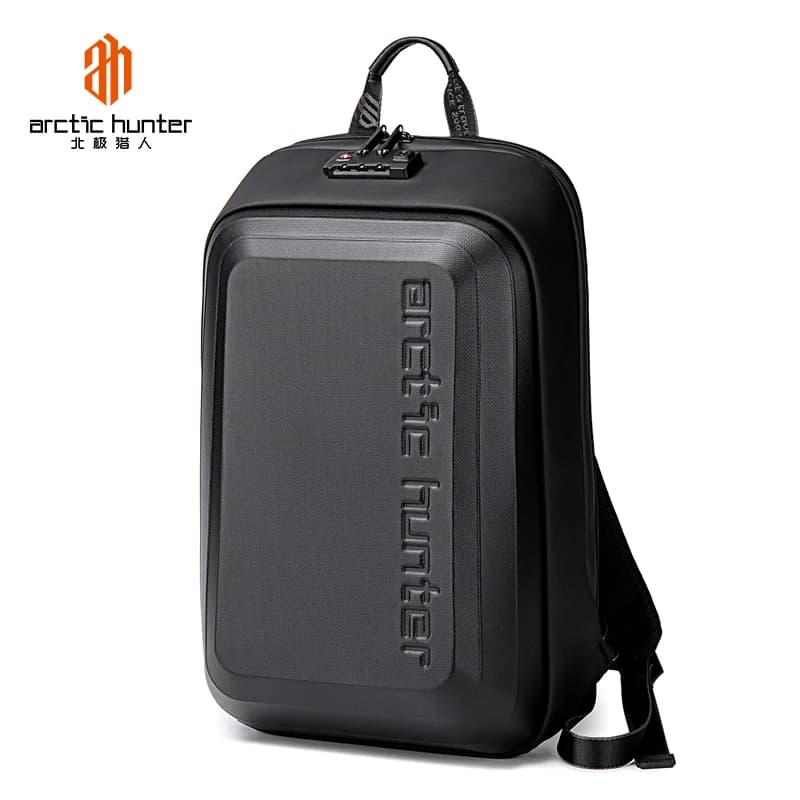 ARCTIC HUNTER zaino da lavoro antifurto Mochilas zaino sportivo USB per moto in fibra di carbonio impermeabile EVA Hard Shell