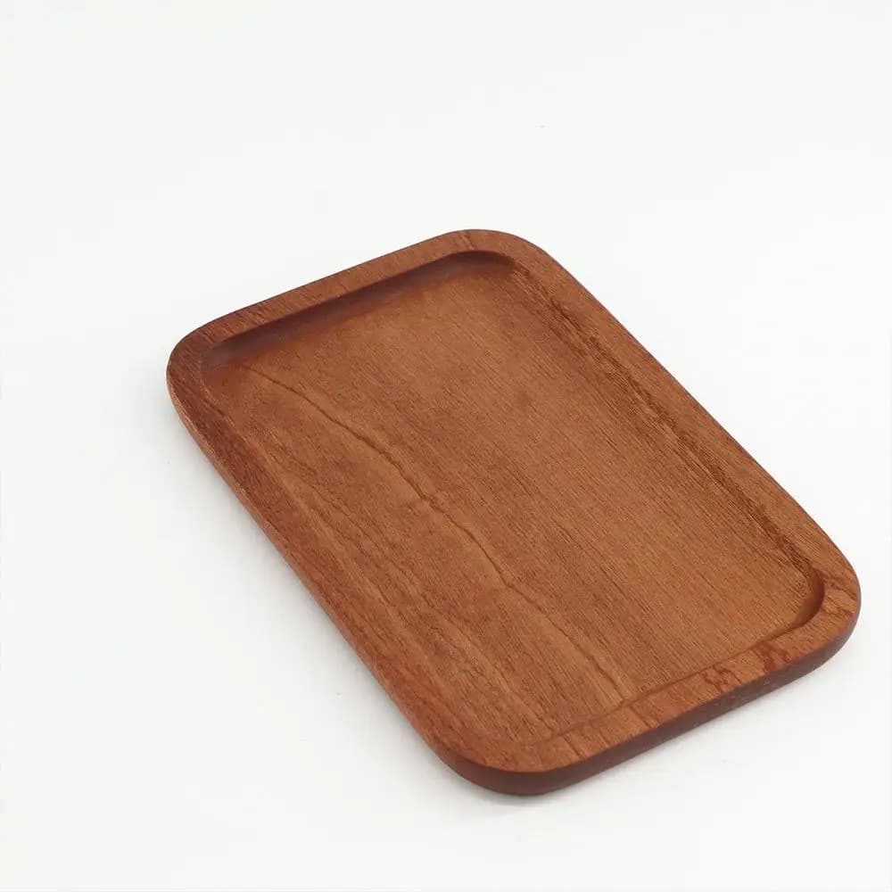 Vassoio in legno da dessert per pane e frutta secca in stile giapponese Piatto per snack per la casa Piatto per alimenti Piatto in legno Vassoio da portata