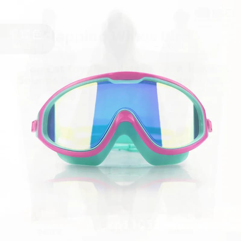 Xinghan Children's Swimwear HD Lens for PC with large frame waterproof anti-fog with baby silicone strap in pink yellow