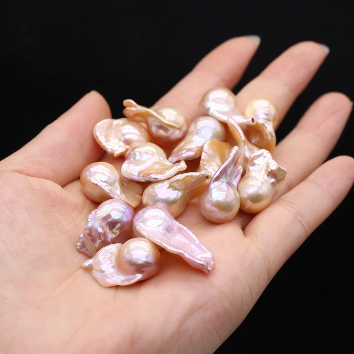 1PC Natural Freshwater Pearl Beads Baroque Fish Tail Big Pearl Beads for Making DIY Jewerly Earrings Necklace Rings 20x14mm