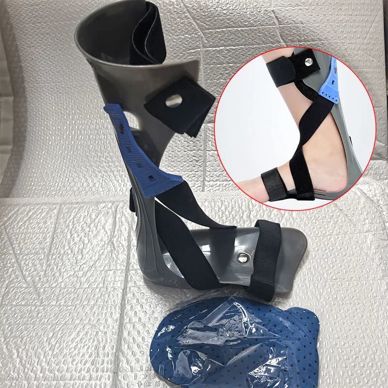 Tutore per piede Afo regolato, stecca per caviglia, ortesi per piedi, camminare con scarpe o dormire per l'emiplegia da ictus