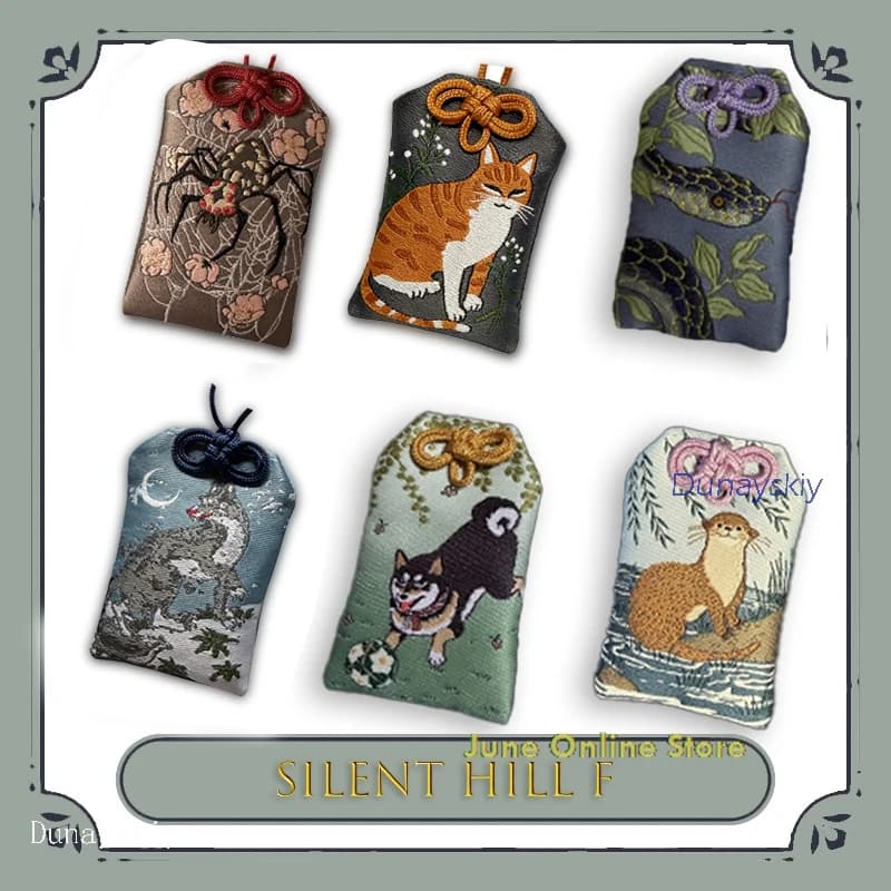 Silent Hill F Amuleto Accessori Ragno Gatto Cane Lupo Pallas Viper Fiume Eurasiatico Lontra Cosplay Prop Salute Sicura Ricchezza Cosplay