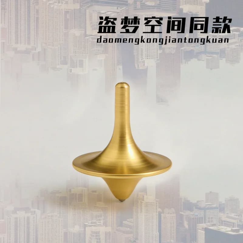 Stesso piccolo giroscopio senza resistenza in ottone con sfere in acciaio Fidget Spinner giocattolo antistress in stile cinese per bambini