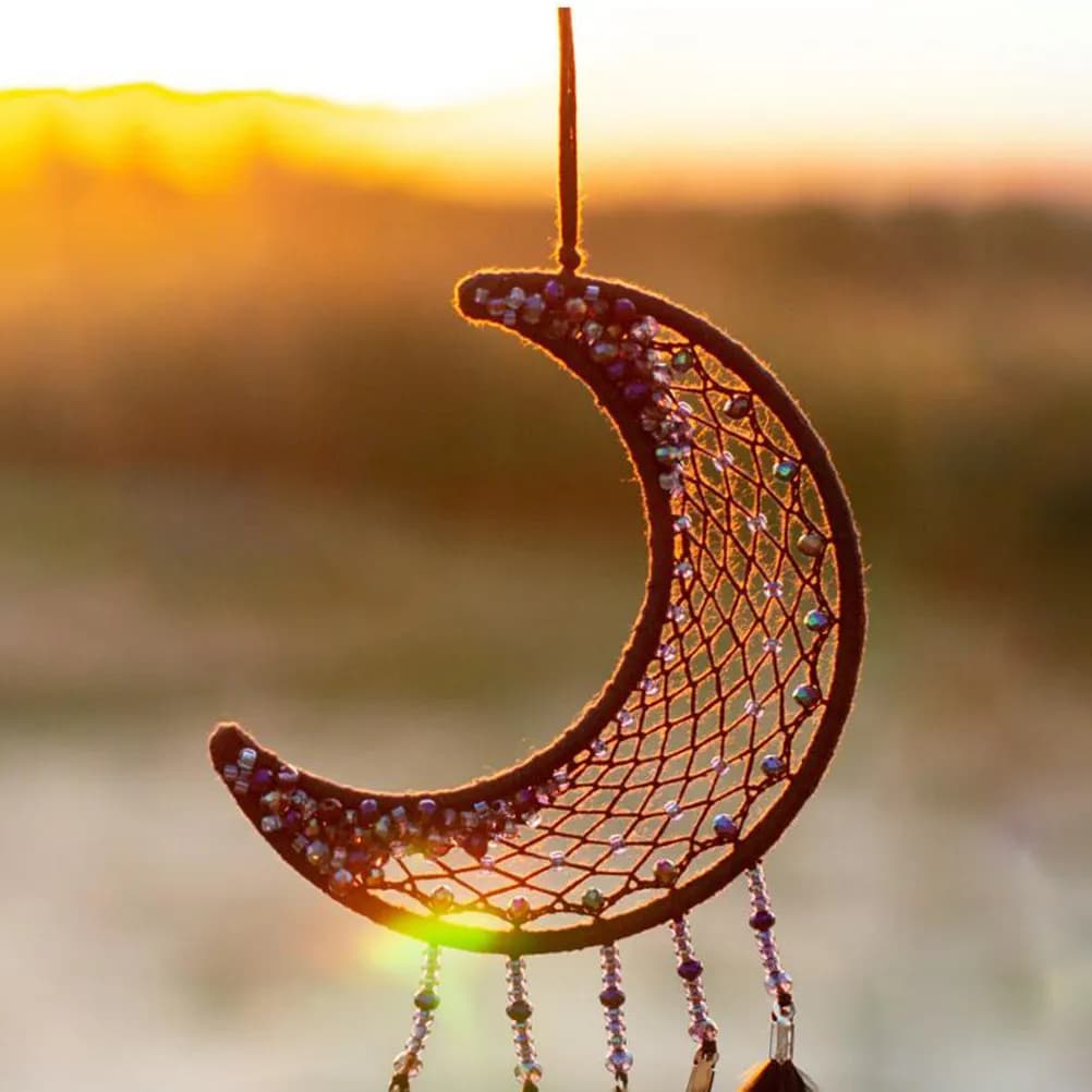 9Pcs Dream Catcher Rings Premium Iron Moon Hoops Perfect DIY Crafts Wall Hanging Wind Chimes Garland Materials