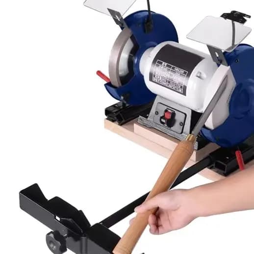 550W table electric grinder with 200mm abrasive tape for metal knife grinding
