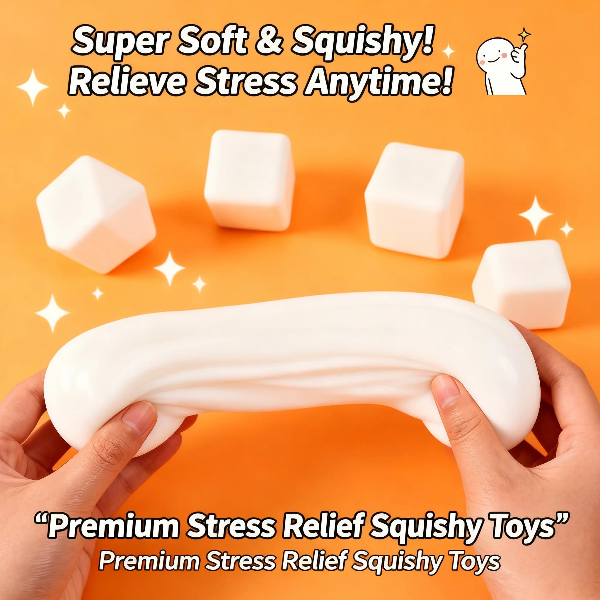Squishy Stress Balls Dough Water Balls Sensory Fidget Toys for Anxiety Relief Autism Kids Adults Bulk Gifts Tofu