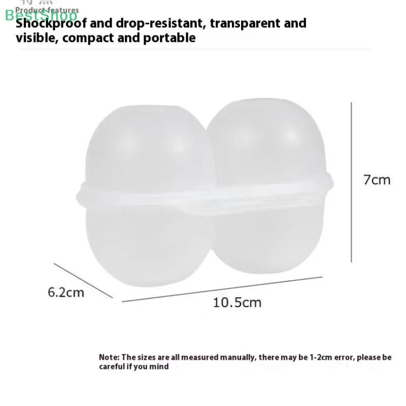 Scatola portauova antiurto per esterni, vassoio per uova infrangibile da campeggio portatile, scatola di protezione in plastica per la casa, viaggio infrangibile