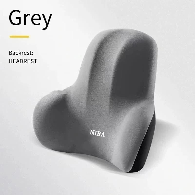 Set di Cuscini per Auto e Casa: Supporto Lombare e Cuscino per il Collo in Memory Foam Traspirante per Alleviare lo Stress