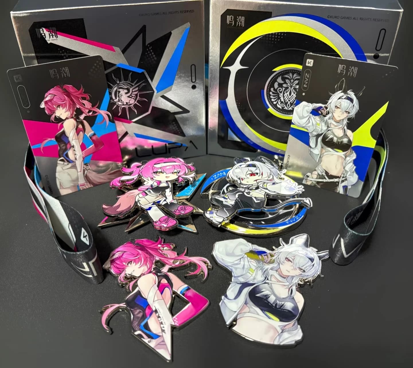 Official Genuine Game Wuthering Waves X Keep Cosplay Zani Lupa 999m Zinc Alloy Metal Medal Magnetic Badge Gift Box in Stock