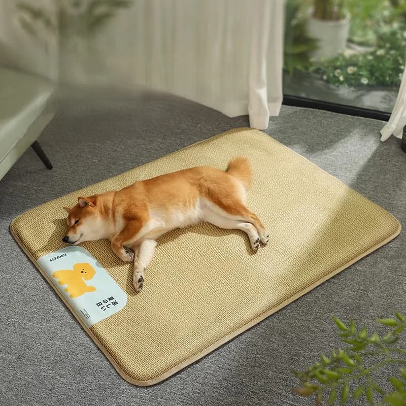Tappetini Impermeabili per Cani, Materassini Portatili Pieghevoli Leggeri Multiuso Sicuri e Lavabili per Cani e Cuccioli da Esterno
