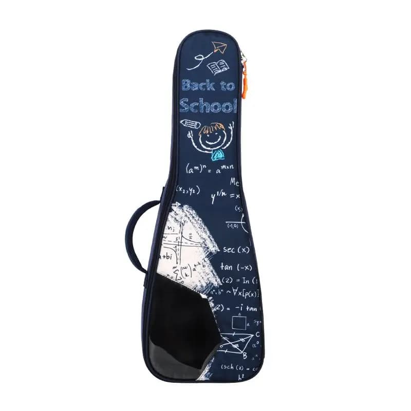 Borsa per ukulele con fodera in cotone da 23 pollici Custodia impermeabile protettiva per mini chitarra Borsa per il trasporto Borsa per strumenti musicali per basso