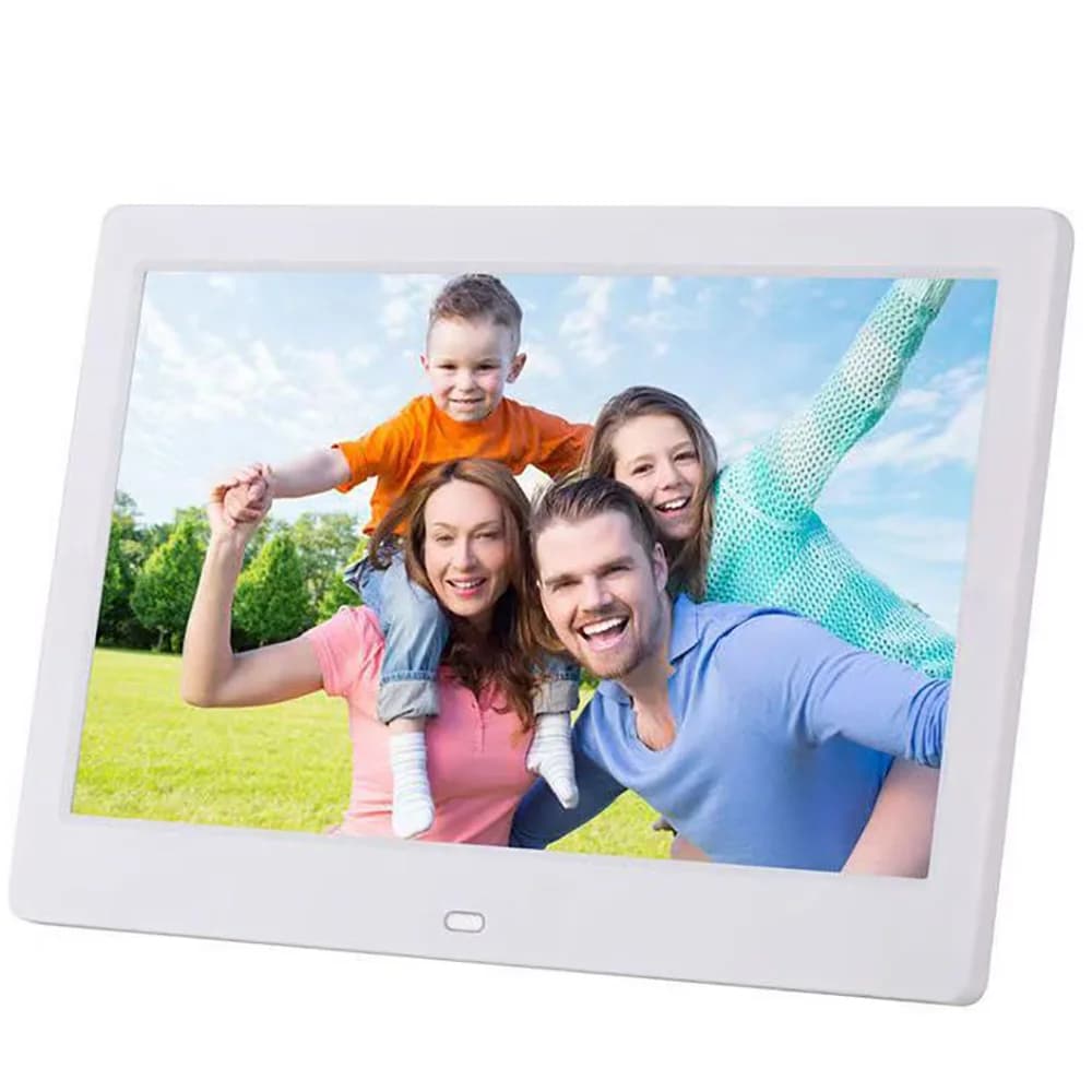 Cornice Digitale 2K da 15,6 Pollici, Risoluzione 1920 * 1080, Musica, Video, Calendario e Funzione Regalo Immagini, USB/SD, Nero/Bianco