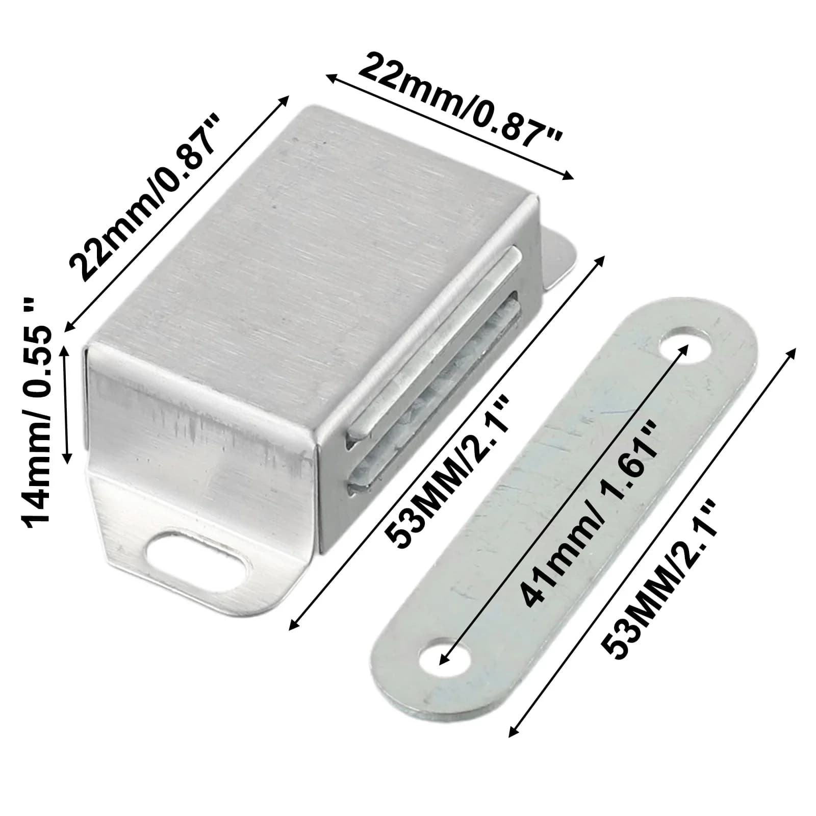 Forte chiudiporta armadio magnetico fermo fermo 10KG magnete fermaporta nascosto chiudiporta per armadio armadio mobili Hardware