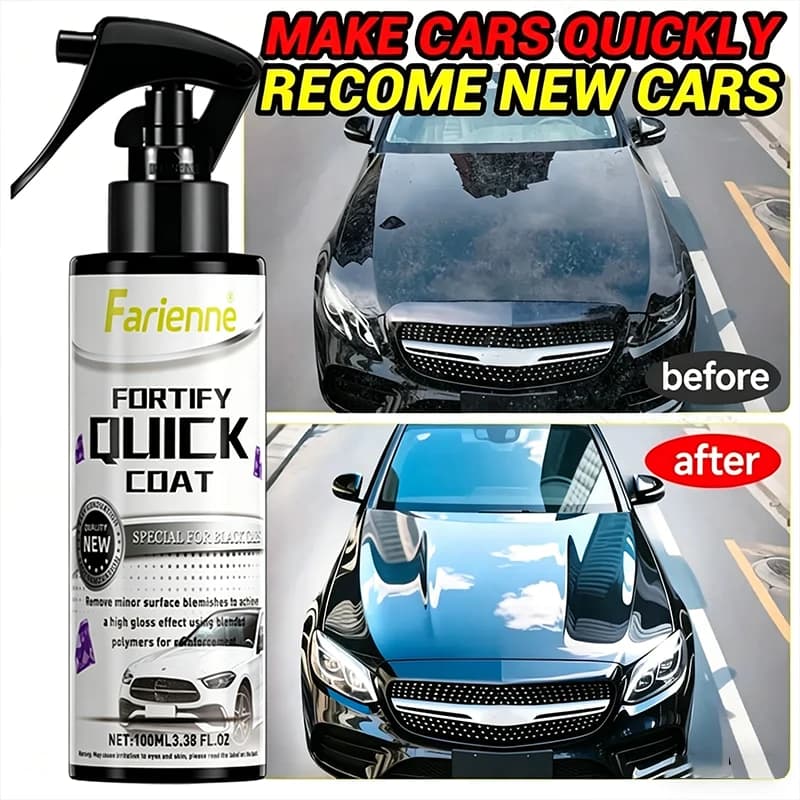 Farienne Spray Rivestimento Ceramico 3-in-1 100ML Super Idrofobico a Rapida Applicazione - Protezione Vernice Plastica Vetro Anti-Graffio Lunga Durata