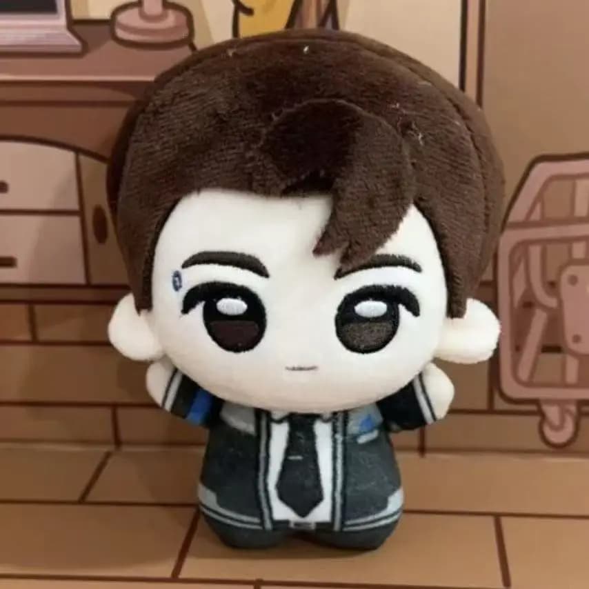 Nuovo Peluche del Gioco Detroit: Become Human, Bambola di Connor da 10CM, Giocattolo Morbido e Carino, Decorazione per Zaino, Ciondolo, Regalo per Bambini
