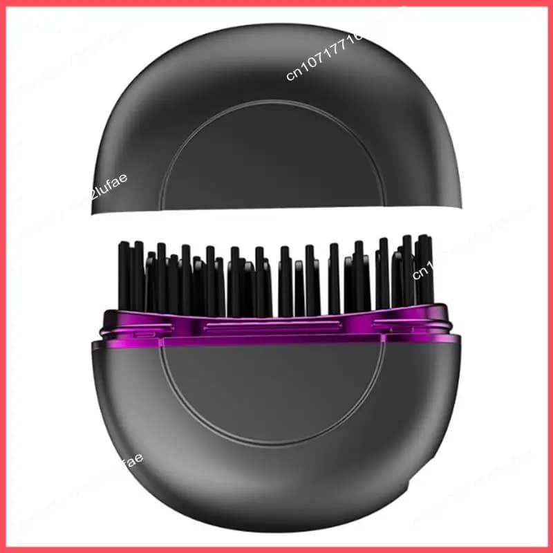 B52C Spazzola per capelli e barba ionica portatile ricaricabile senza fili, adatta ai viaggi, mini styler per capelli