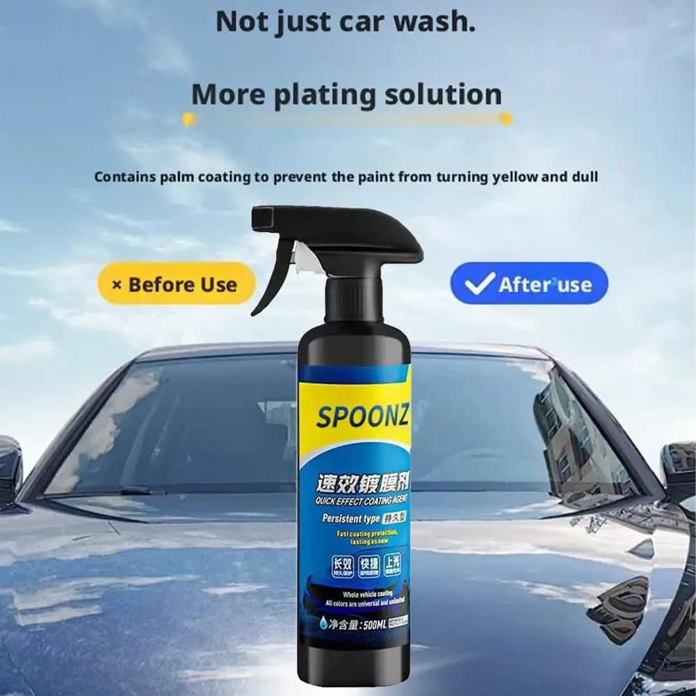 Auto Rivestimento Spray Effetto Rapido Auto Cera Agente di Rivestimento Scratch Repair Polish Oil Film Remover Kit di Pulizia del Vetro Per Auto SUV T R5D8