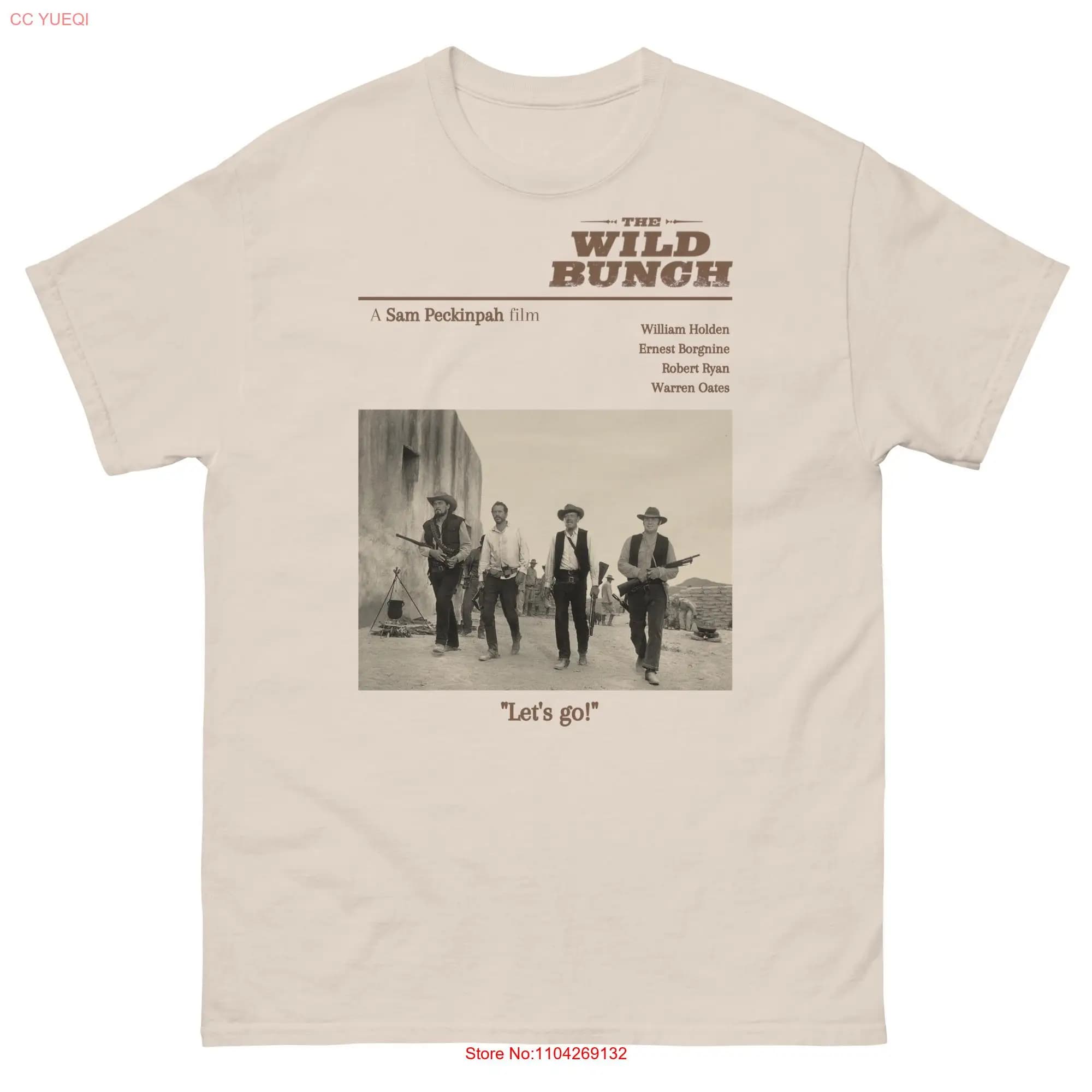 Maglietta del film The Wild Bunch Classic Sam Peckinpah Western Te maniche lunghe o corte