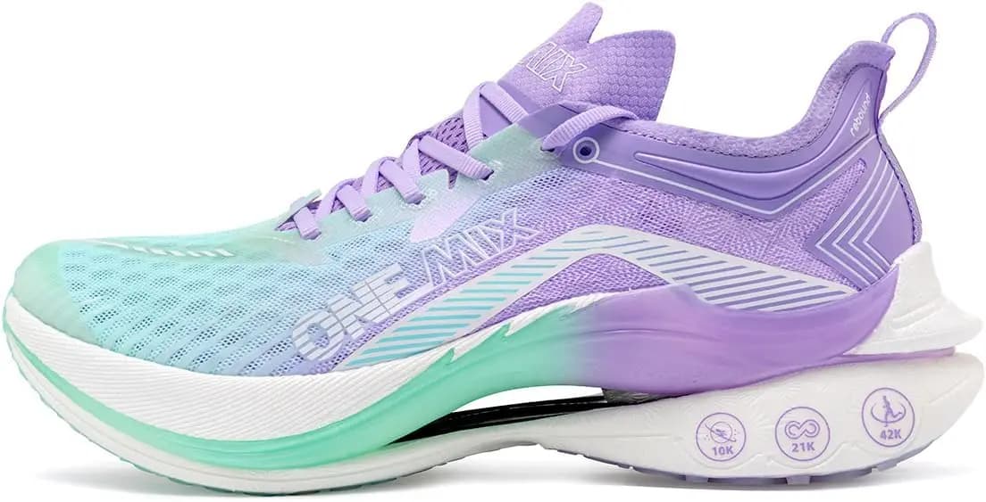 ONEMIX T700 Scarpe da corsa per maratona con piastra in carbonio, scarpe da corsa professionali da uomo, con supporto stabile, antiurto, ultraleggere, con rimbalzo