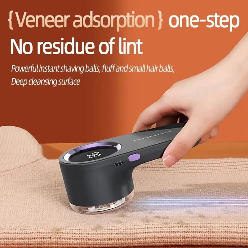 [Rimuovi pelucchi ricaricabile] Sfera levapelucchi portatile | Rasoio e tagliacapelli per tessuti ricaricabili tramite USB con display digitale,
