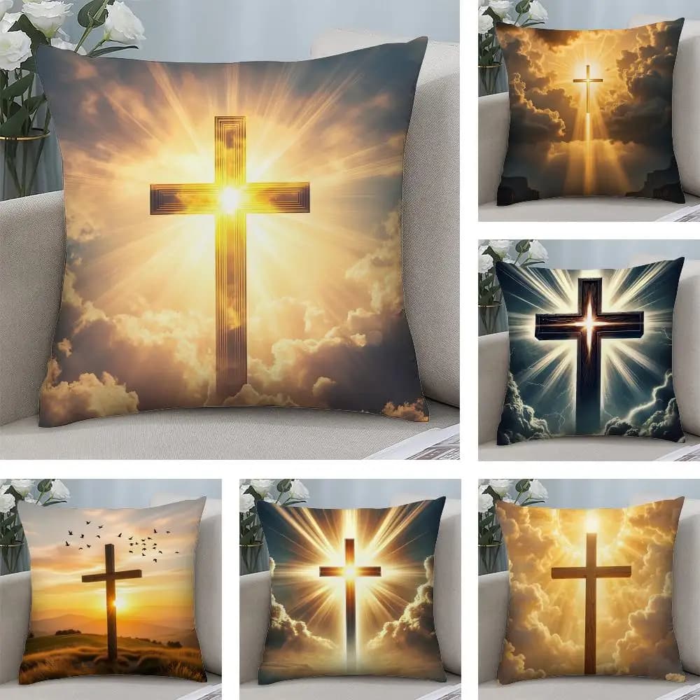 Soft and warm plush cushion cover, printed on both sides, for sofa, warm for winter, baby gift, pillow pillowcase